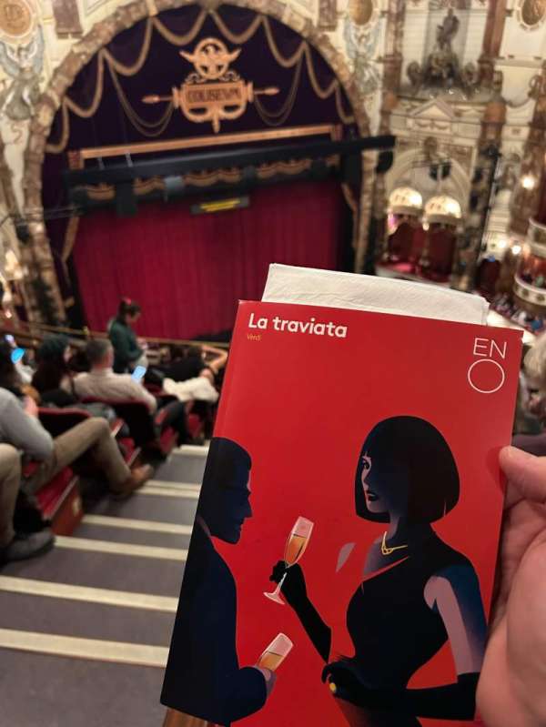 London Coliseum, block: Balcony, row: H, seat: 15