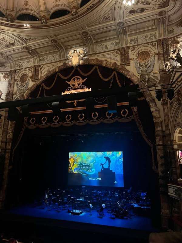 London Coliseum, block: Dress Circle, row: B, seat: 16