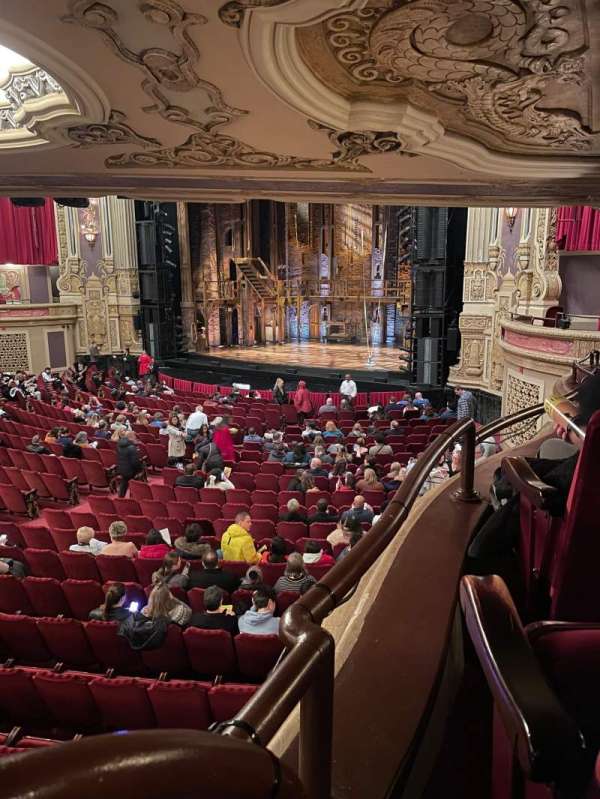 James M. Nederlander Theatre, block: Dress Circle R, row: KK, seat: 2