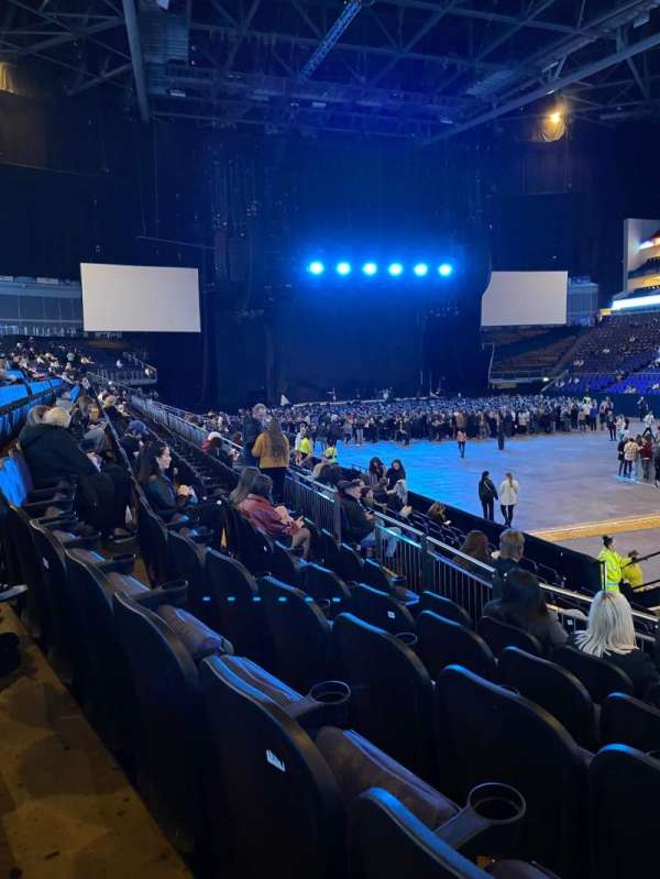 The O2, London, block: 103, row: M, seat: 122