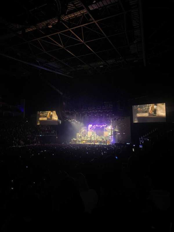 The O2, London, block: 110, row: P, seat: 289