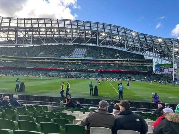 Aviva Stadium, block: 103, row: N, seat: 10