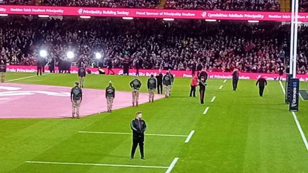 Principality Stadium, block: L27, row: 26, seat: 24