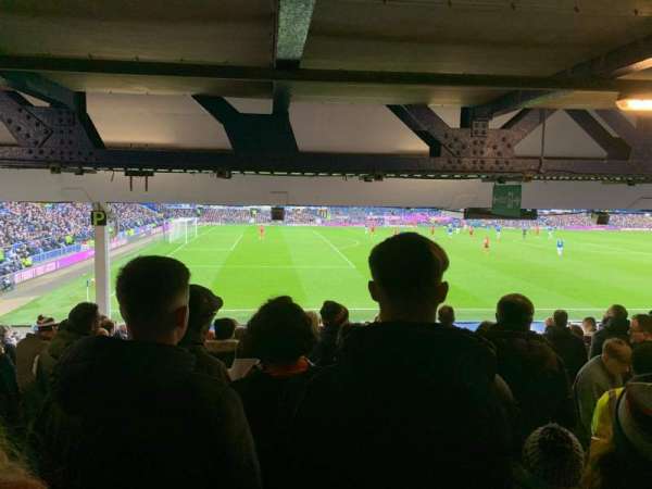 Goodison Park, block: LV2, row: Q, seat: 55