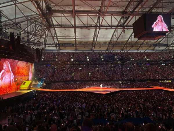Veltins-Arena, block: t, row: 19, seat: 5
