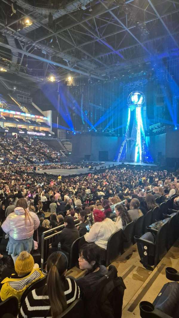 The O2, London, block: 110, row: M, seat: 288