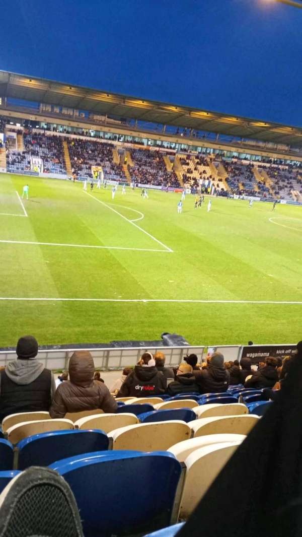 Colchester Community Stadium, block: E8, row: T, seat: 215