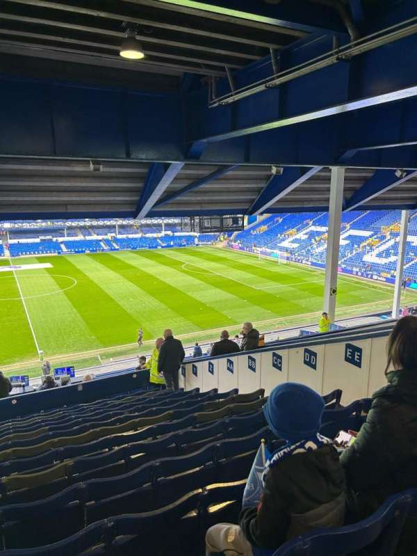 Goodison Park, block: MS2, row: KK, seat: 94