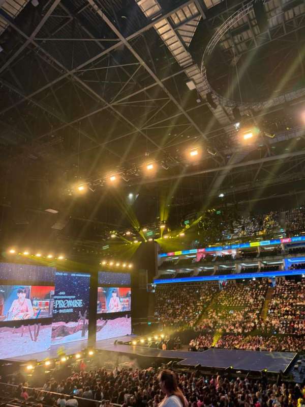 The O2, London, block: 102, row: R, seat: 70
