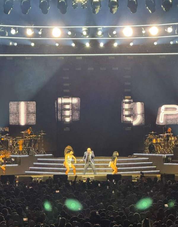 The O2, London, block: 107, row: L, seat: 210