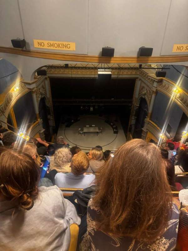 Harold Pinter Theatre, block: Balcony, row: f, seat: 14