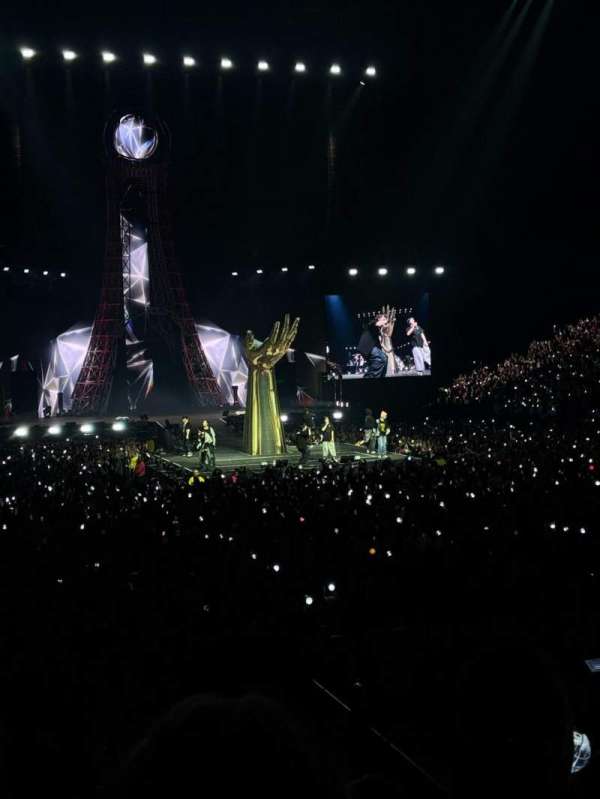 The O2, London, block: 105, row: N, seat: 170