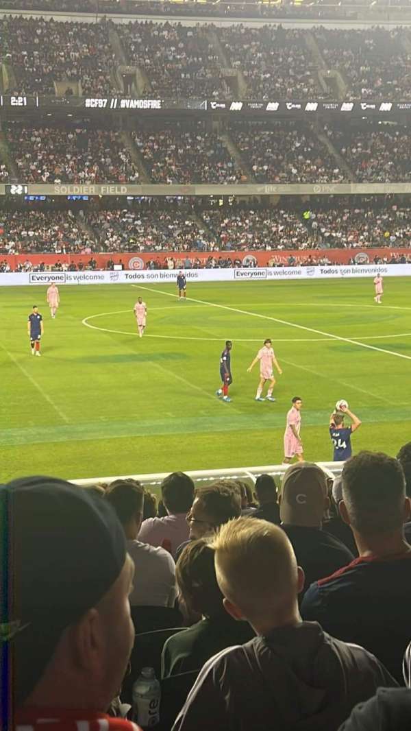 Soldier Field, block: 140, row: 14, seat: 8