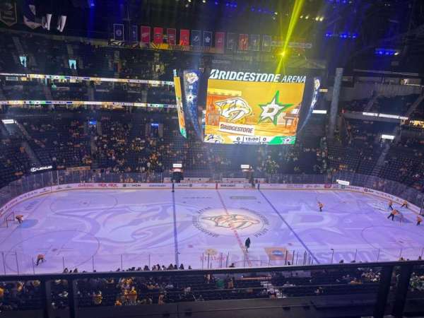 Bridgestone Arena, block: 309, row: B, seat: 18