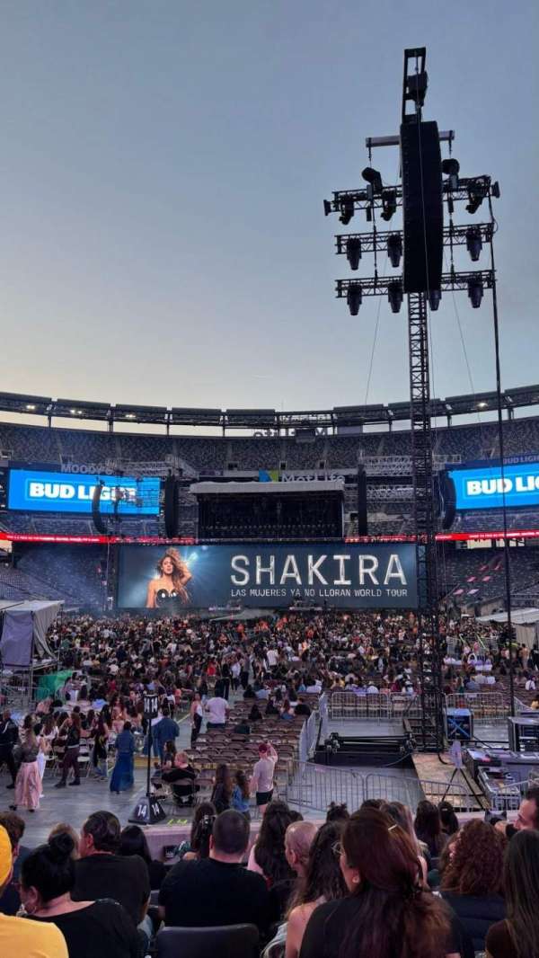 MetLife Stadium, block: 124, row: 10, seat: 10