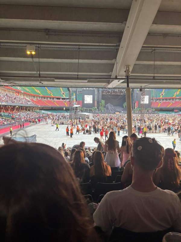 Principality Stadium, block: L21, row: 26, seat: 3