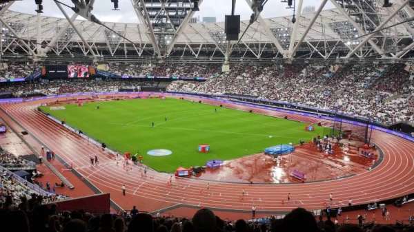 London Stadium, block: 217, row: 64, seat: 163