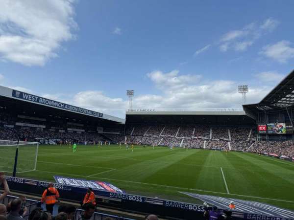 The Hawthorns, block: A5, row: N, seat: 33