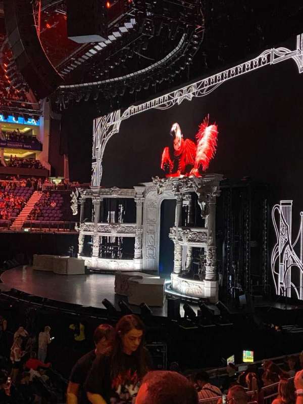 The O2, London, block: 112, row: P, seat: 377