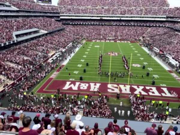 Kyle Field, block: 346, row: 1, seat: 21