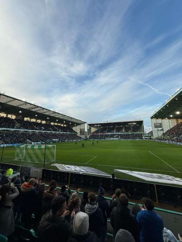Easter Road Stadium, block: 126, row: G, seat: 32