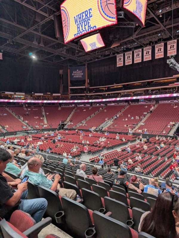Desert Diamond Arena, block: 110, row: P, seat: 1