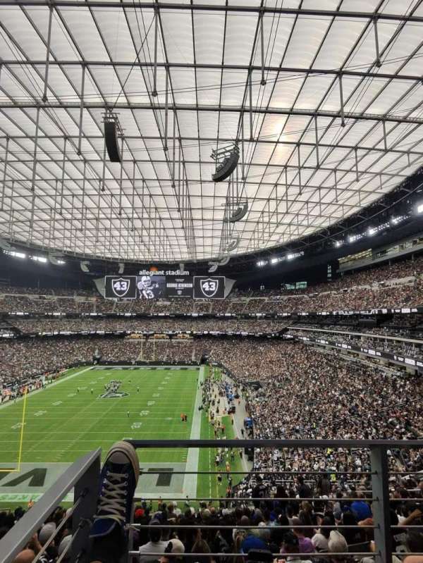 Allegiant Stadium, block: 247, row: 15A, seat: 10