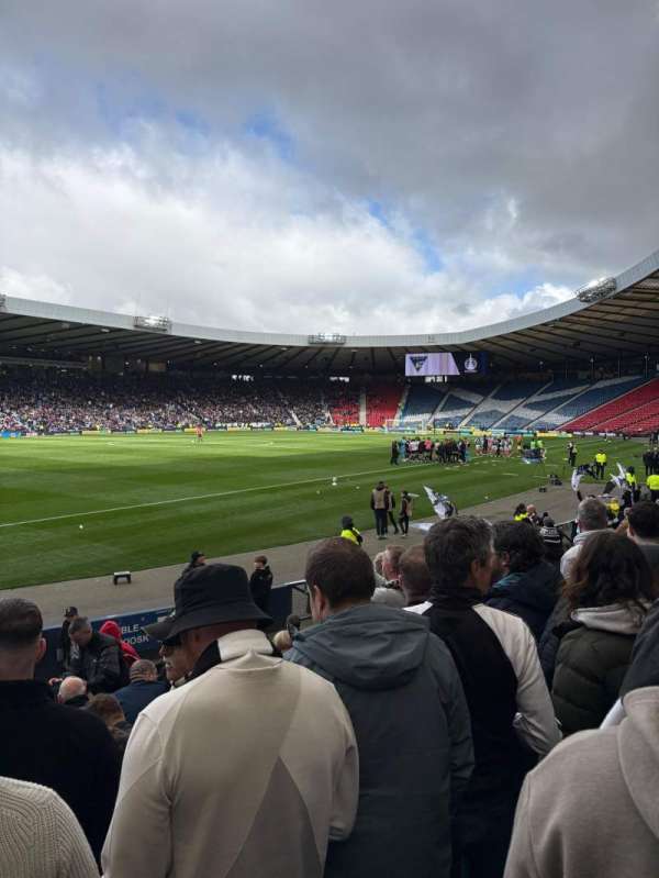 Hampden Park, block: P3, row: M, seat: 76