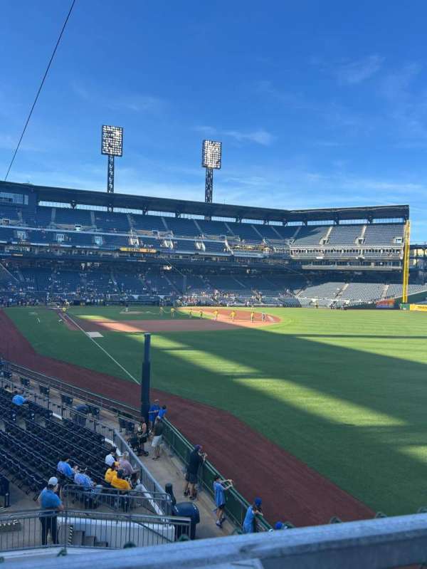 PNC Park, block: 146, row: A, seat: 8