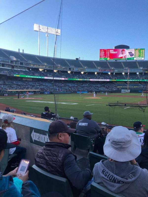 Oakland Coliseum, block: 111, row: 7, seat: 10