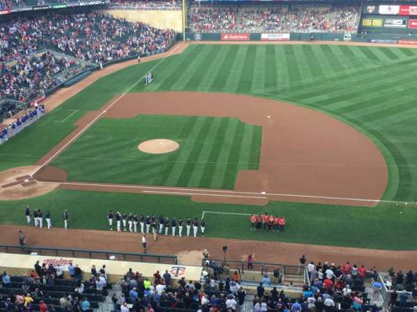Target Field, block: 209, row: 1, seat: 7
