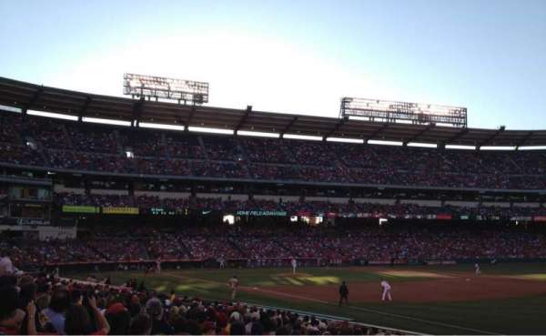 Angel Stadium, block: 129, row: S, seat: 7