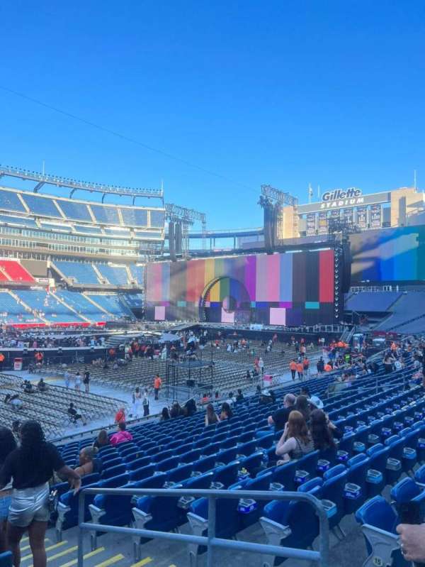 Gillette Stadium, block: 134, row: 17, seat: 10