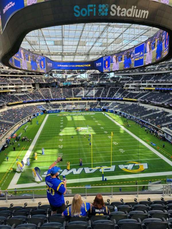 SoFi Stadium, block: 308, row: 8, seat: 8