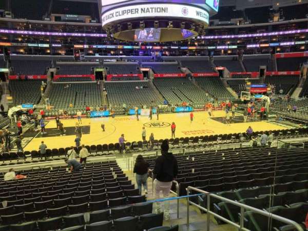 Crypto.com Arena, block: 112, row: 18w, seat: 1