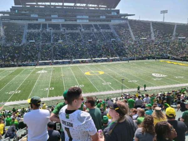 Autzen Stadium, block: 12, row: 43, seat: 19