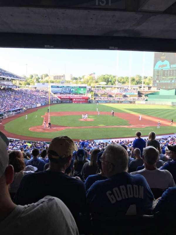 Kauffman Stadium, block: 231, row: PP, seat: 7
