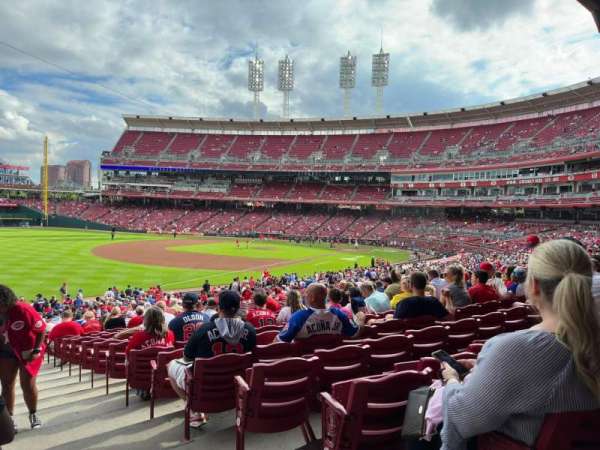 Great American Ball Park, block: 110, row: MM, seat: 1