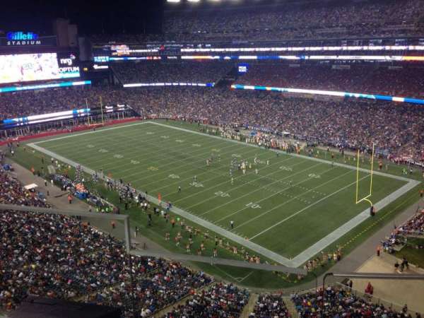 Gillette Stadium, block: 301, row: 5, seat: 20