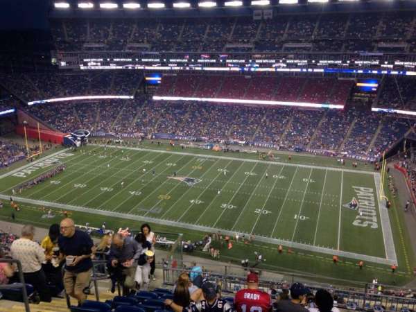 Gillette Stadium, block: 328, row: 16, seat: 20