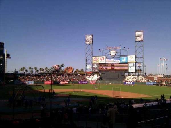 Oracle Park, block: 112, row: 26, seat: 10