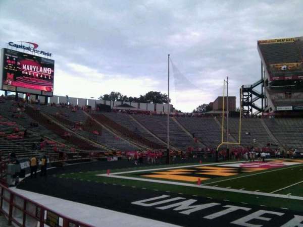 SECU Stadium, block: 23, row: e, seat: 12