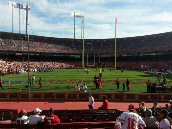 Candlestick Park, block: 38, row: 8, seat: 8