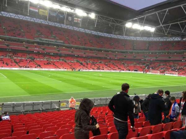 Wembley Stadium, block: 106, row: 18, seat: 66