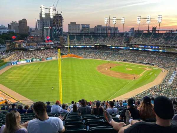 Comerica Park, block: 344, row: 19, seat: 17
