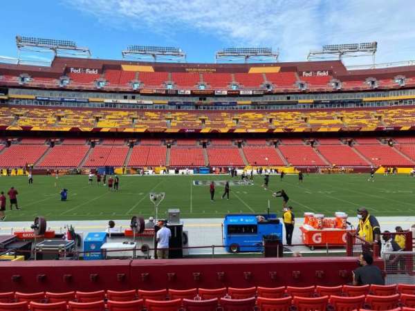 Northwest Stadium, block: 101, row: 8, seat: 9