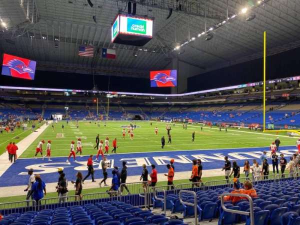 Alamodome, block: 103, row: 8, seat: 5