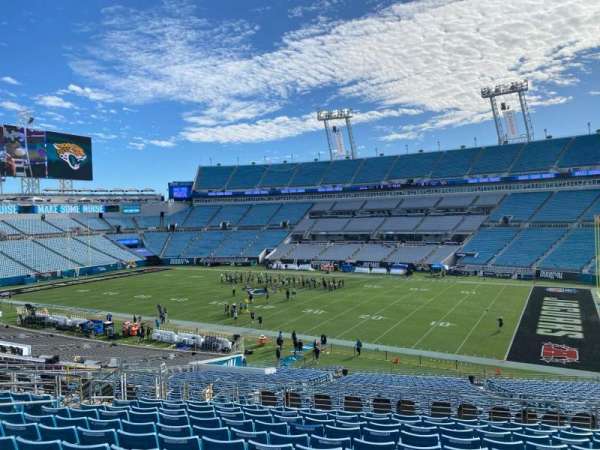 EverBank Stadium, block: 205, row: m, seat: 12