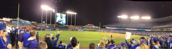 Kauffman Stadium, block: 114, row: F, seat: 5
