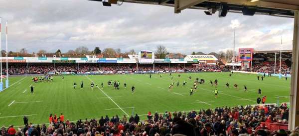 Kingsholm Stadium, block: Malvern Block Q, row: ZH, seat: 199